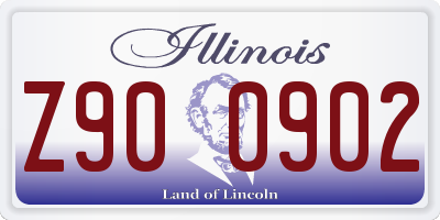 IL license plate Z900902