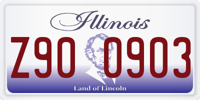 IL license plate Z900903