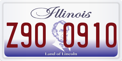 IL license plate Z900910