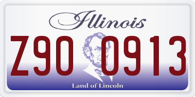 IL license plate Z900913