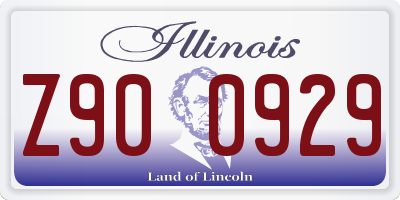 IL license plate Z900929