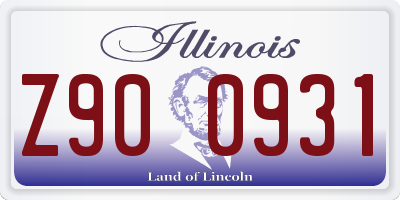 IL license plate Z900931