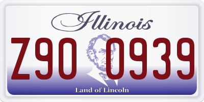 IL license plate Z900939