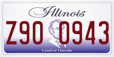 IL license plate Z900943