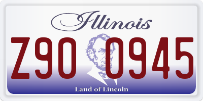 IL license plate Z900945