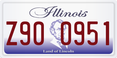 IL license plate Z900951