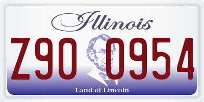 IL license plate Z900954