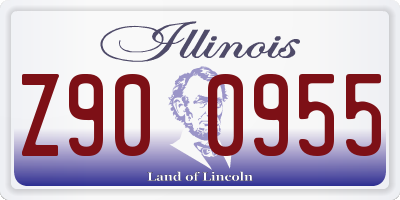 IL license plate Z900955