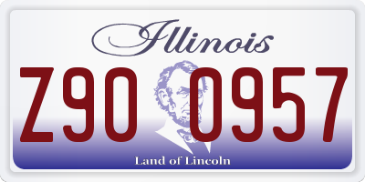 IL license plate Z900957