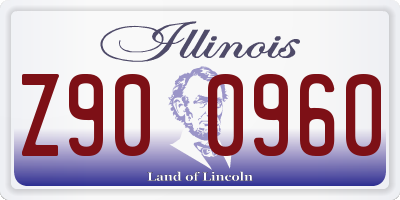 IL license plate Z900960