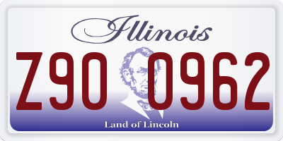 IL license plate Z900962