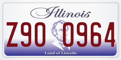 IL license plate Z900964