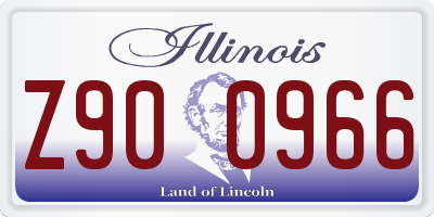 IL license plate Z900966