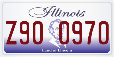 IL license plate Z900970