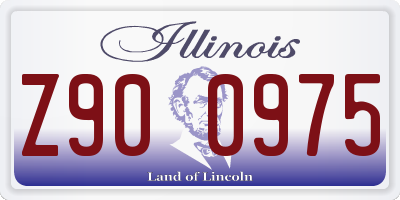 IL license plate Z900975