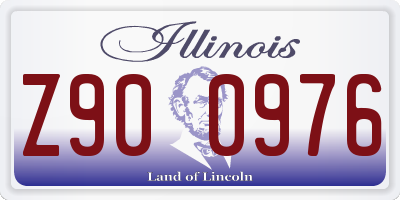 IL license plate Z900976