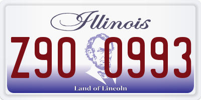 IL license plate Z900993
