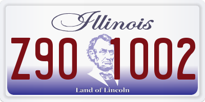 IL license plate Z901002