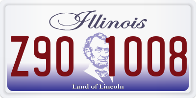 IL license plate Z901008