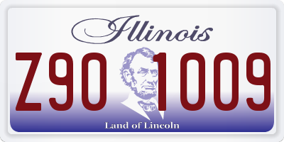 IL license plate Z901009