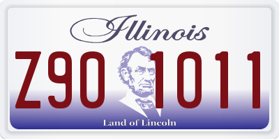 IL license plate Z901011