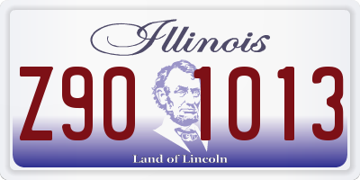 IL license plate Z901013