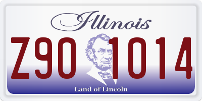 IL license plate Z901014