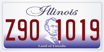 IL license plate Z901019