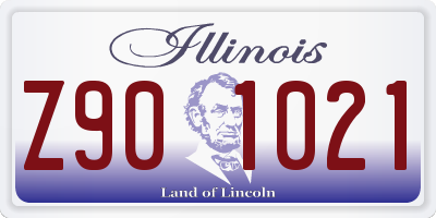 IL license plate Z901021