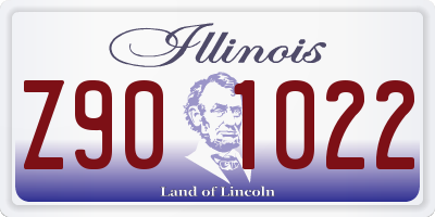 IL license plate Z901022