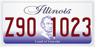IL license plate Z901023