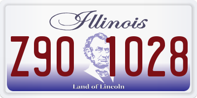 IL license plate Z901028
