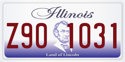 IL license plate Z901031