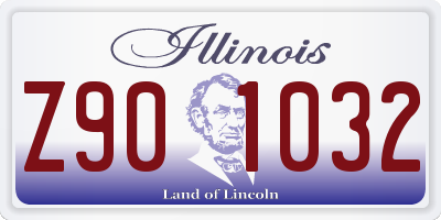 IL license plate Z901032