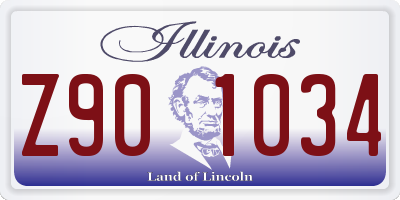 IL license plate Z901034