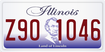 IL license plate Z901046