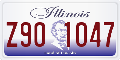 IL license plate Z901047