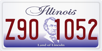 IL license plate Z901052