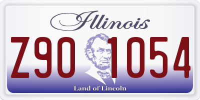IL license plate Z901054