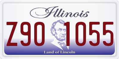 IL license plate Z901055