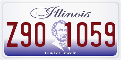 IL license plate Z901059