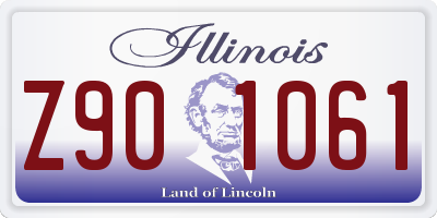 IL license plate Z901061