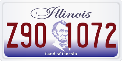 IL license plate Z901072