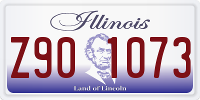 IL license plate Z901073