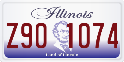 IL license plate Z901074