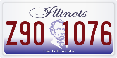 IL license plate Z901076