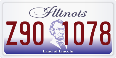 IL license plate Z901078
