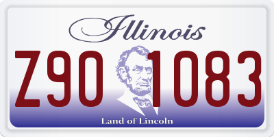 IL license plate Z901083