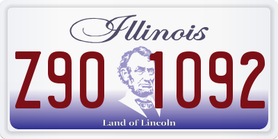 IL license plate Z901092