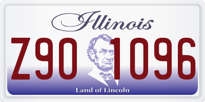 IL license plate Z901096